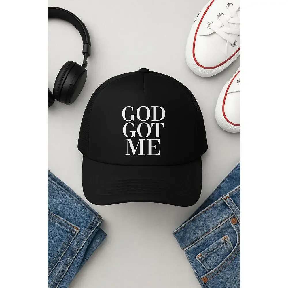 God Got Me Snapback Trucker Hat